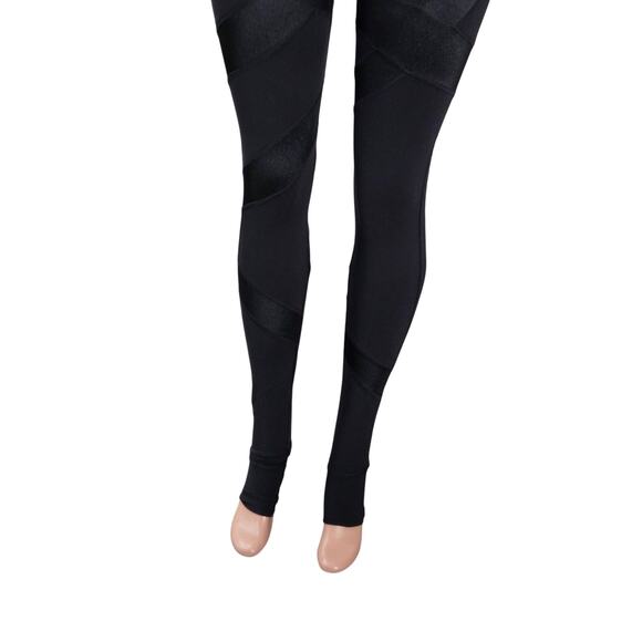 Lululemon Wunder Under Cire Wrap Yoga Stirrup Pants Women's Size 4 Black - Picture 4 of 15